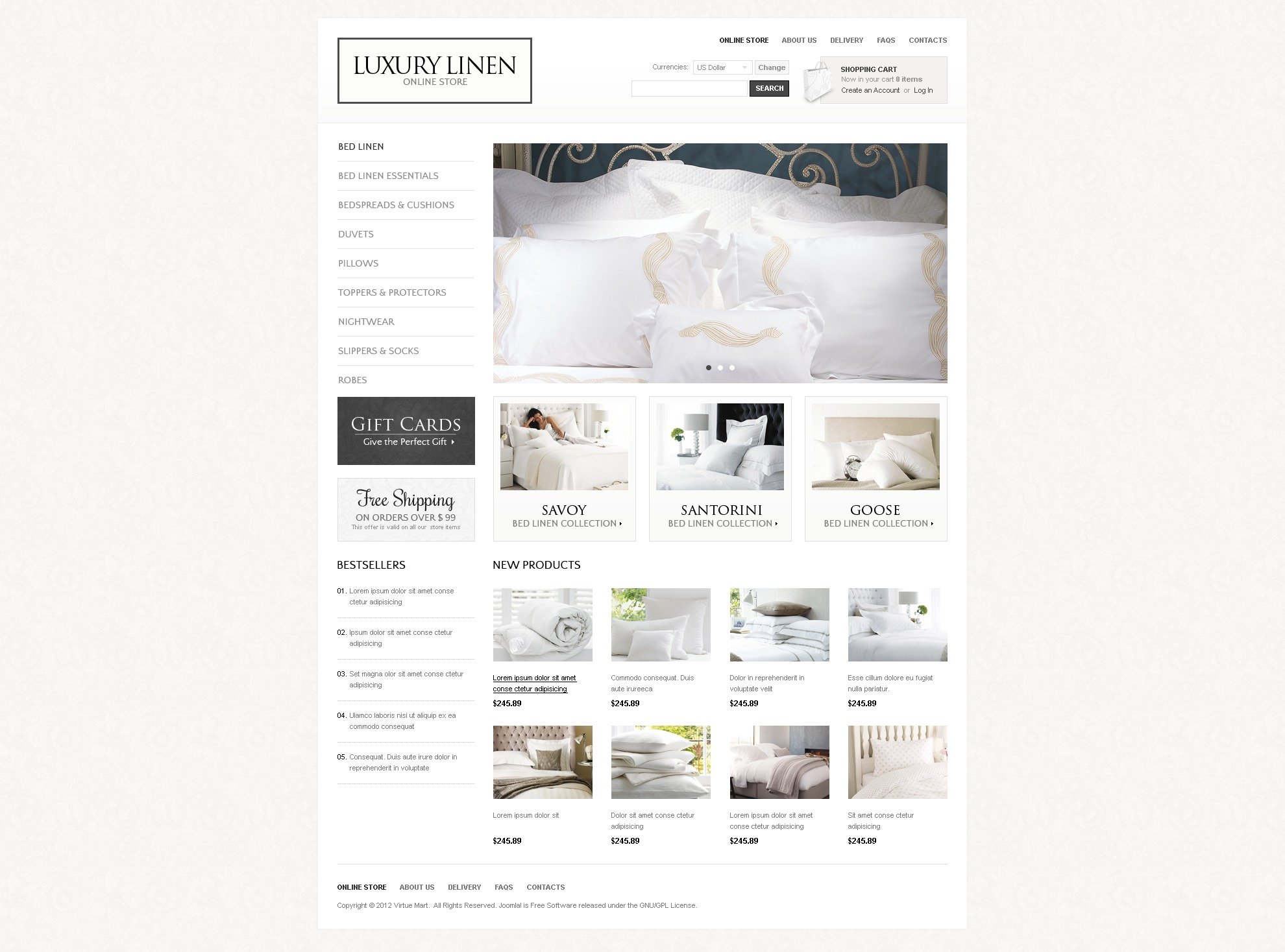 Luxury Linen Virtuemart #41805 - Ekran resmi