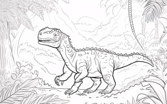Carnotaurus Dinosaur Colouring Pages 2