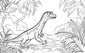 Coelophysis Dinosaur Colouring Pages 1