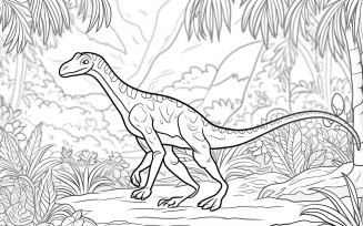 Coelophysis Dinosaur Colouring Pages 3