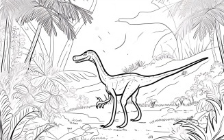 Coelophysis Dinosaur Colouring Pages 4