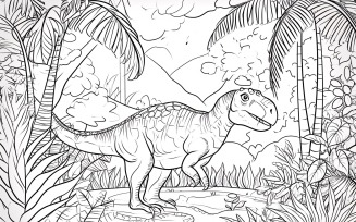 Iguanodon Dinosaur Colouring Pages 2