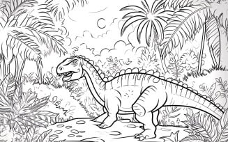 Iguanodon Dinosaur Colouring Pages 3