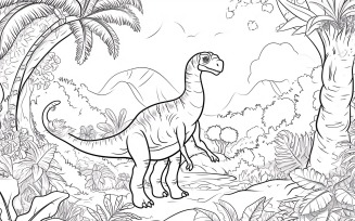 Maiasaura Dinosaur Colouring Pages 1