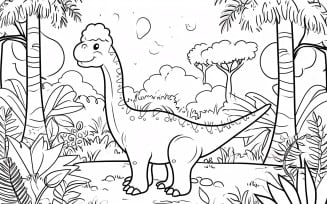 Maiasaura Dinosaur Colouring Pages 3