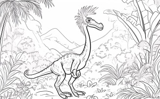 Oviraptor Dinosaur Colouring Pages 2