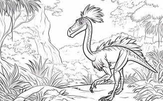 Oviraptor Dinosaur Colouring Pages 3