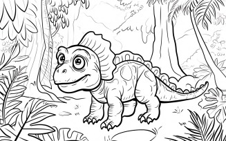 Pachycephalosaurus Dinosaur Colouring Pages 1