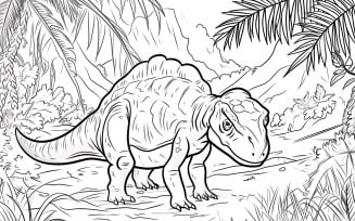 Pachycephalosaurus Dinosaur Colouring Pages 2