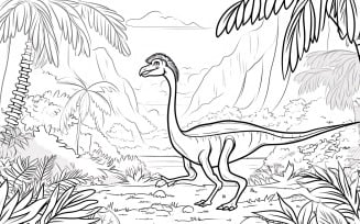 Therizinosaurus Dinosaur Colouring Pages 2