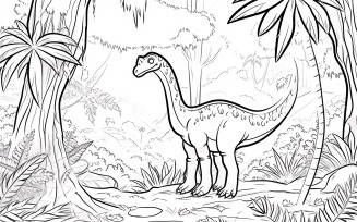 Therizinosaurus Dinosaur Colouring Pages 8