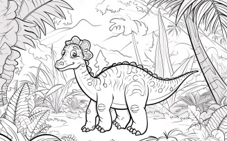 Amargasaurus Dinosaur Colouring Pages 1