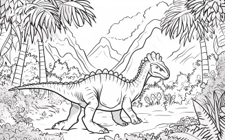 Amargasaurus Dinosaur Colouring Pages 2