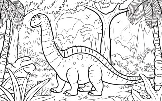 Amargasaurus Dinosaur Colouring Pages 4