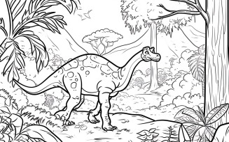 Camarasaurus Dinosaur Colouring Pages 1