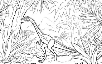 Dimorphodon Dinosaur Colouring Pages 4