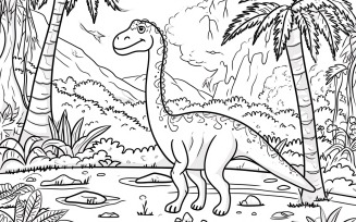 Dryosaurus Dinosaur Colouring Pages 1