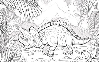 Euoplocephalus Dinosaur Colouring Pages 1
