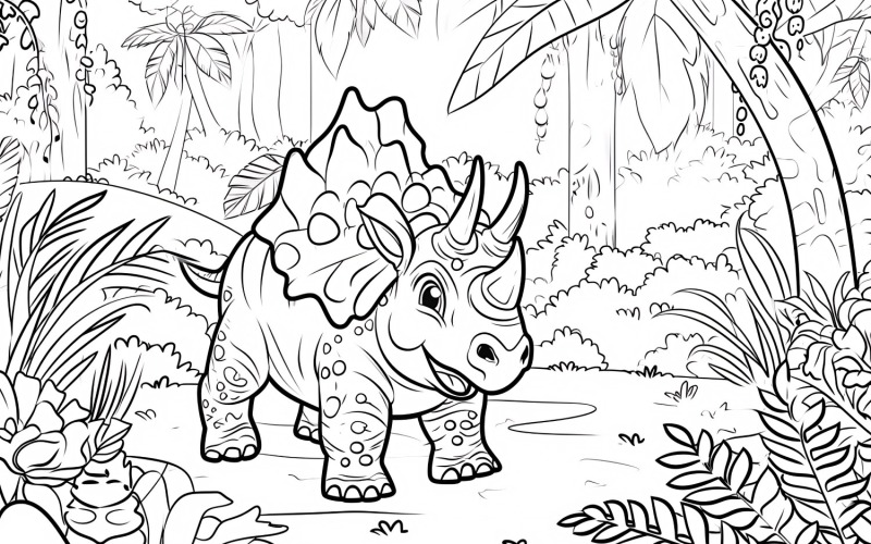 Euoplocephalus Dinosaur Colouring Pages 3 Illustration