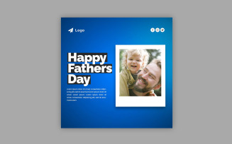 Happy Father's Day Banner Template