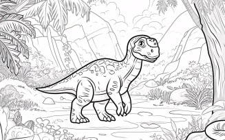 Heterodontosaurus Dinosaur Colouring Pages 2