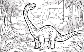 Plateosaurus Dinosaur Colouring Pages 3