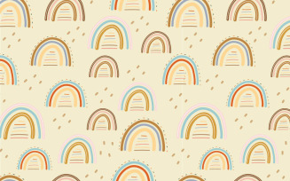 Rainbow Doodle Seamless Pattern Design