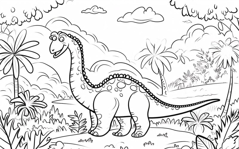 Sauropelta Dinosaur Colouring Pages 2 Illustration