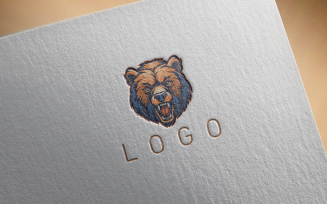 Elegant Bear Logo 8-0466-23