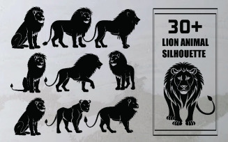 30+ Lion Animal Silhouette