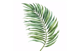 Areca Palm Leaves Watercolour Style Painting 7
