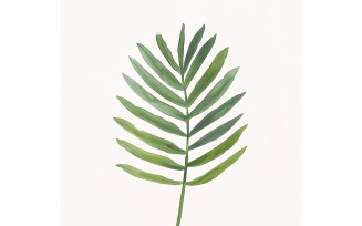 Areca Palm Leaves Watercolour Style Painting 8