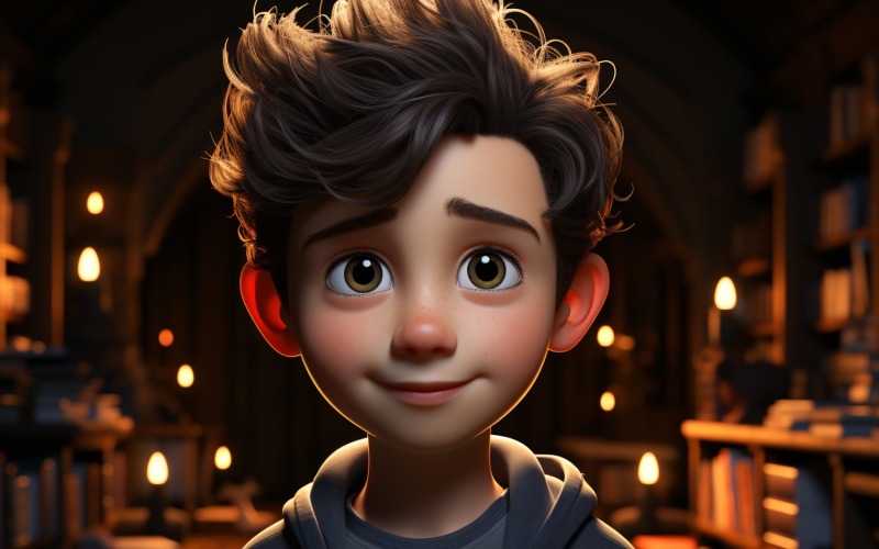 3D Character Boy Film Director with relevant environment 1 Illustration
