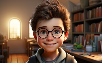 3D Character Boy Film Director with relevant environment 2