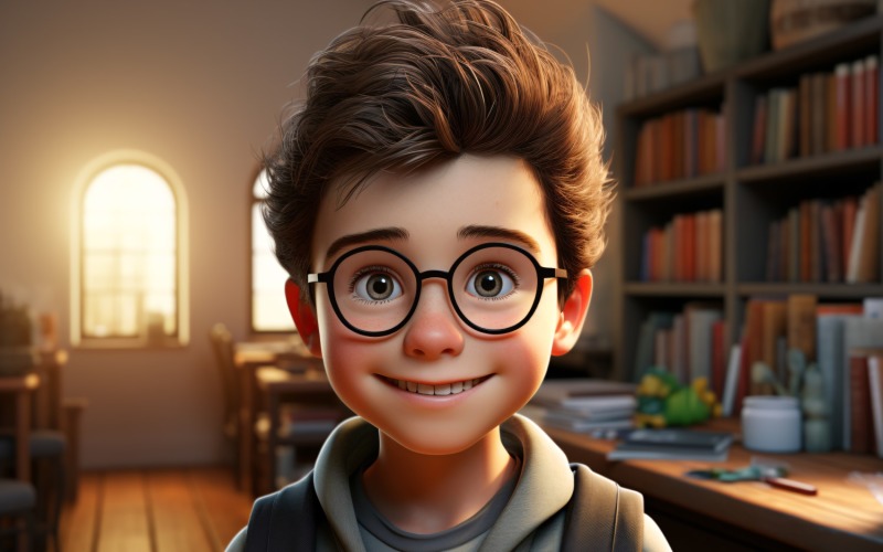 3D Character Boy Film Director with relevant environment 2 Illustration