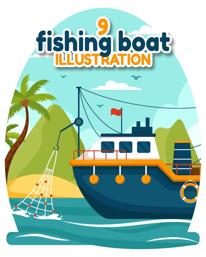 Template #418778 Boat Fishing Webdesign Template - Logo template Preview