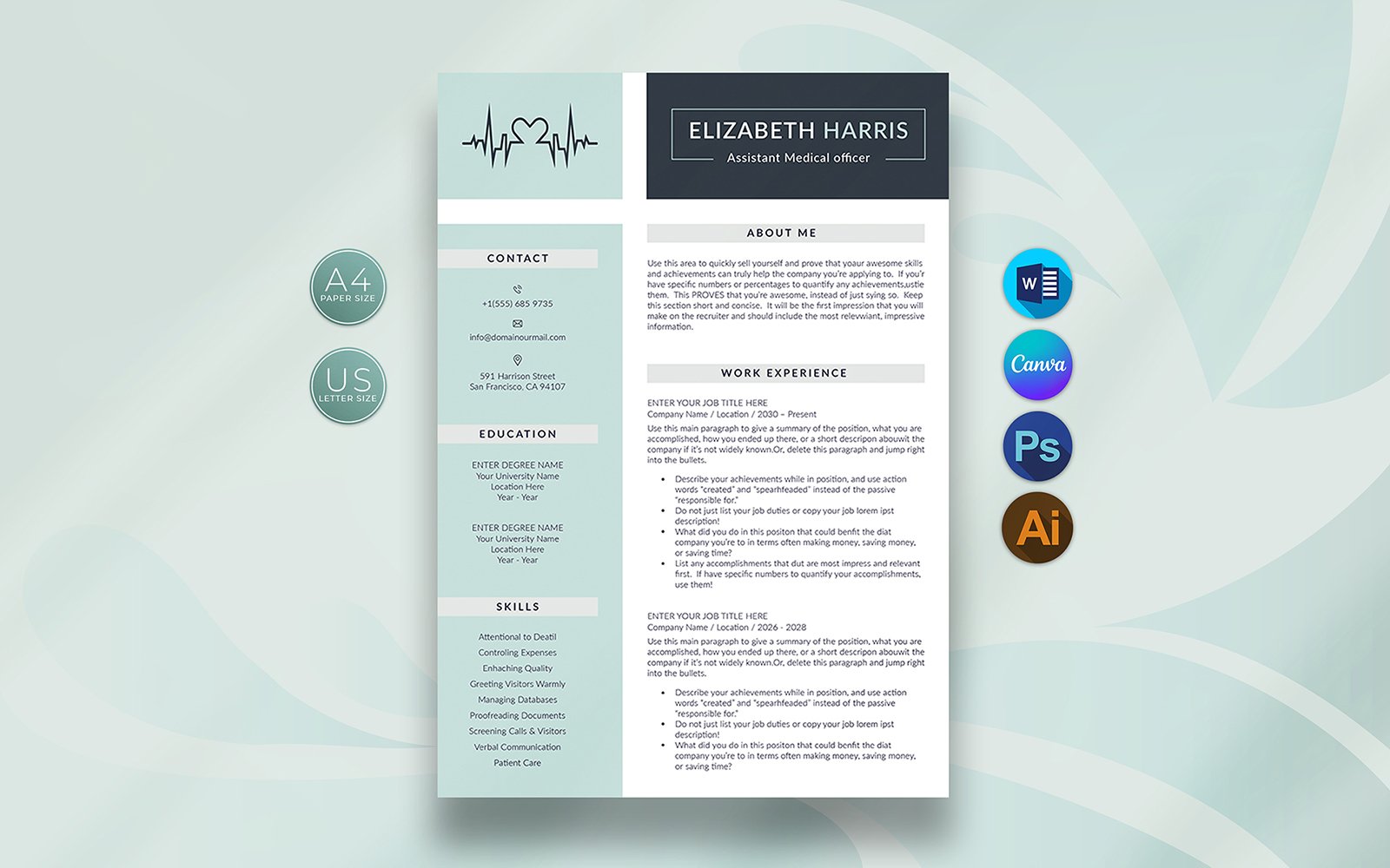 Kit Graphique #418979 Resume Template Divers Modles Web - Logo template Preview