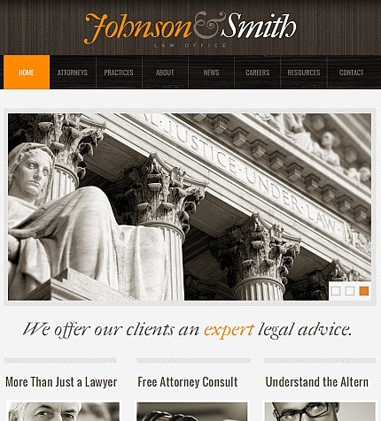 Lawyer Facebook HTML CMS Template Big Screenshot Lawyer Facebook HTML CMS Template Facebook Screenshot