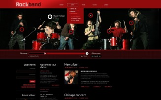 Music Band Website Template