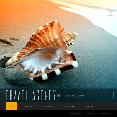 Plantilla Web #41926 para Sitio de  para Sitio de Agencias de viajes