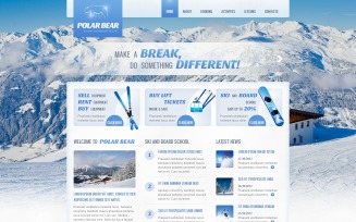 Skiing Website Template
