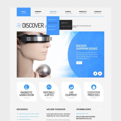 Sterile Science Lab Drupal Template