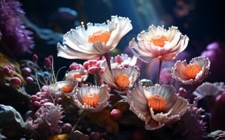 Colourful underwater plant Sea Anemone Scene 34