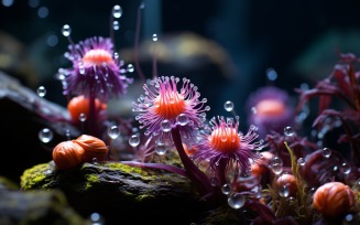 Colourful underwater plant Sea Anemone Scene 67