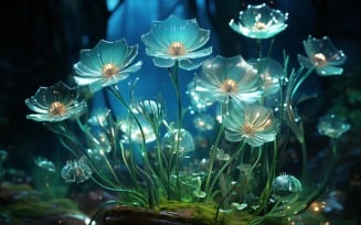 Colourful underwater plant Sea Anemone Scene 95