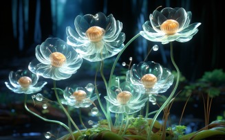 Colourful underwater plant Sea Anemone Scene 98