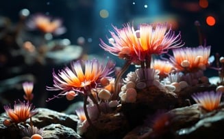 Underwater crystal flowers plant Wallpaper 35
