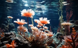 Underwater crystal flowers plant Wallpaper 78