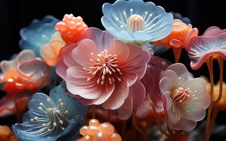 Underwater crystal flowers plant Wallpaper 90