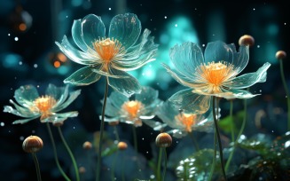 Underwater crystal flowers plant Wallpaper 99